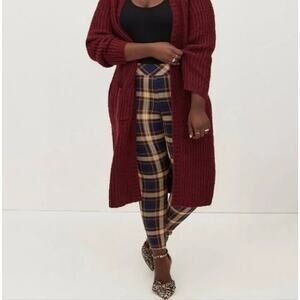 NWT Torrid Navy Brown Full Length High Waist Leggings Plus Size: 2X (18/20)